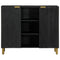 vidaXL Sideboard Black 90x33x75 cm Engineered Wood
