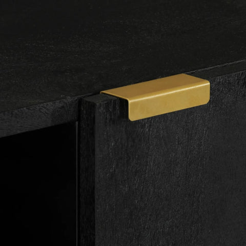 vidaXL Sideboard Black 90x33x75 cm Engineered Wood