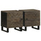 vidaXL Bedside Cabinets 2 pcs Black 40x33x46 cm Solid Wood Mango