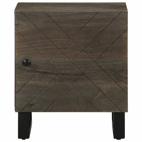 vidaXL Bedside Cabinets 2 pcs Black 40x33x46 cm Solid Wood Mango