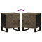 vidaXL Bedside Cabinets 2 pcs Black 40x33x46 cm Solid Wood Mango