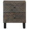 vidaXL Bedside Cabinets 2 pcs Black 40x33x46 cm Solid Wood Mango