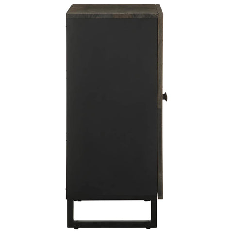vidaXL Sideboard Black 60x33x75 cm Solid Wood Mango