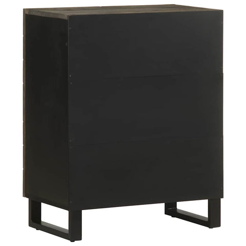 vidaXL Sideboard Black 60x33x75 cm Solid Wood Mango