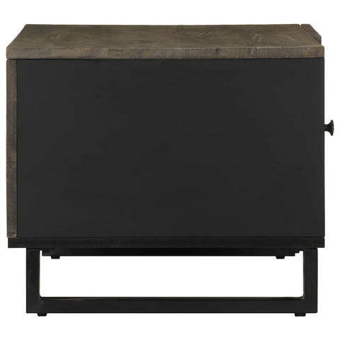 vidaXL Coffee Table Black 80x50x40 cm Solid Wood Mango