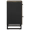vidaXL Bedside Cabinet Black 50x33x60 cm Solid Wood Mango