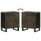 vidaXL Bedside Cabinet Black 50x33x60 cm Solid Wood Mango