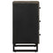 vidaXL Bedside Cabinet Black 50x33x62 cm Solid Wood Mango