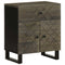 vidaXL Bedside Cabinet Black 50x33x60 cm Solid Wood Mango