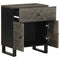 vidaXL Bedside Cabinet Black 50x33x60 cm Solid Wood Mango