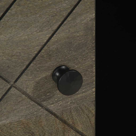 vidaXL Coffee Table Black 100x54x40 cm Solid Wood Mango