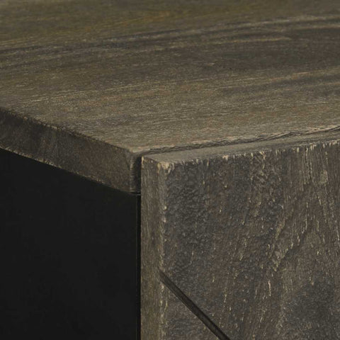 vidaXL Sideboard Black 40x33x75 cm Solid Wood Mango