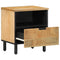vidaXL Bedside Cabinets 2 pcs Brown 40x33x46 cm Solid Wood Mango