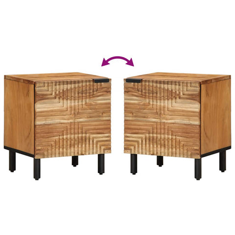 vidaXL Bedside Cabinet 40x33x46 cm Solid Wood Acacia