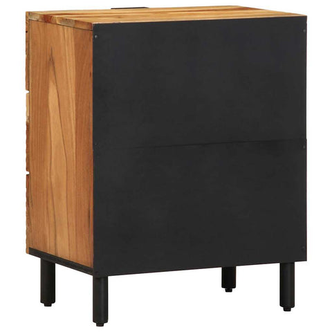 vidaXL Bedside Cabinet Brown 50 x 33 x 62 cm Solid Acacia wood