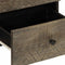 vidaXL Bedside Cabinet Light Grey 40x33x46 cm Solid Wood Mango