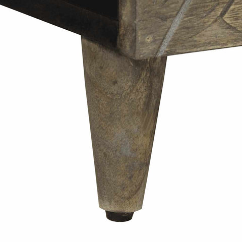 vidaXL Coffee Table Light Grey 80x50x40 cm Solid Wood Mango
