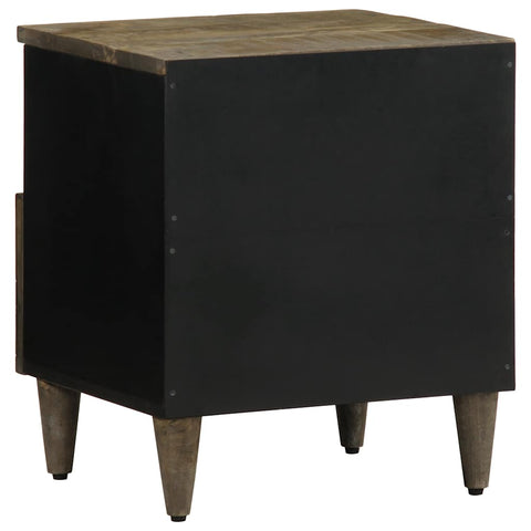 vidaXL Bedside Cabinets 2 pcs Light Grey 40x33x46 cm Solid Wood Mango