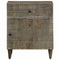 vidaXL Bedside Cabinet Light Grey 50x33x60 cm Solid Wood Mango