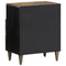 vidaXL Bedside Cabinet Light Grey 50x33x60 cm Solid Wood Mango
