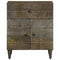 vidaXL Bedside Cabinet Light Grey 50x33x60 cm Solid Wood Mango