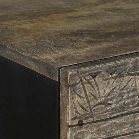 vidaXL Highboard 60x33x100 cm Solid Wood Mango