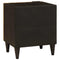 vidaXL Bedside Table Black and Gold 40 x 33.5 x 46 cm