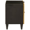 vidaXL Bedside Table Black and Gold 40 x 33.5 x 46 cm Solid mango wood