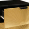 vidaXL Bedside Table 2 pcs Black and Gold 40 x 33.5 x 46 cm