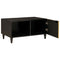 vidaXL Coffee Table Black and Gold 80 x 50 x 40 cm