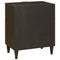 vidaXL Bedside Table Black and Gold 50 x 33 x 60 cm Solid mango wood