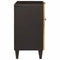 vidaXL Bedside Table Black and Gold 50 x 33 x 60 cm Solid mango wood