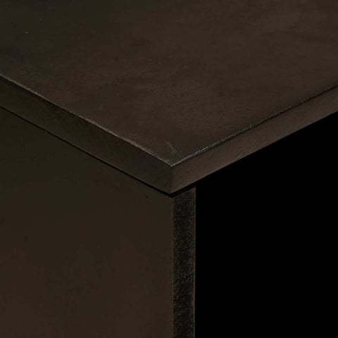 vidaXL Bedside Table Black and Gold 50 x 33 x 60 cm Solid mango wood