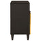 vidaXL Bedside Table Black and Gold 50 x 33 x 60 cm Solid mango wood