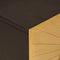 vidaXL Bedside Table Black and Gold 50 x 33 x 60 cm Solid mango wood