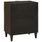 vidaXL Bedside Table Black and Gold 50 x 33 x 60 cm Solid mango wood