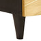 vidaXL Coffee Table Black and Gold 100 x 54 x 40 cm Solid mango wood