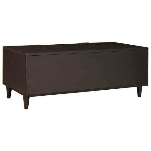 vidaXL Coffee Table Black and Gold 100 x 54 x 40 cm Solid mango wood