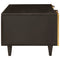 vidaXL Coffee Table Black and Gold 100 x 54 x 40 cm Solid mango wood