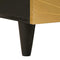 vidaXL Coffee Table Black and Gold 80 x 54 x 40 cm Solid mango wood
