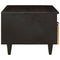 vidaXL Coffee Table Black and Gold 80 x 54 x 40 cm Solid mango wood