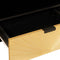 vidaXL TV Cabinet Black and Gold 80 x 33 x 46 cm Solid mango wood