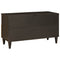vidaXL TV Cabinet Black and Gold 80 x 33 x 46 cm Solid mango wood