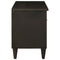 vidaXL TV Cabinet Black and Gold 80 x 33 x 46 cm Solid mango wood
