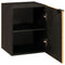 vidaXL Bathroom Cabinet with Shelf Black and Gold 38 x 33 x 48 cm