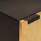 vidaXL Sideboard Black and Gold 40 x 33 x 75 cm Solid mango wood