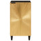 vidaXL Sideboard Black and Gold 40 x 33 x 75 cm Solid mango wood