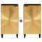 vidaXL Sideboard Black and Gold 40 x 33 x 75 cm Solid mango wood