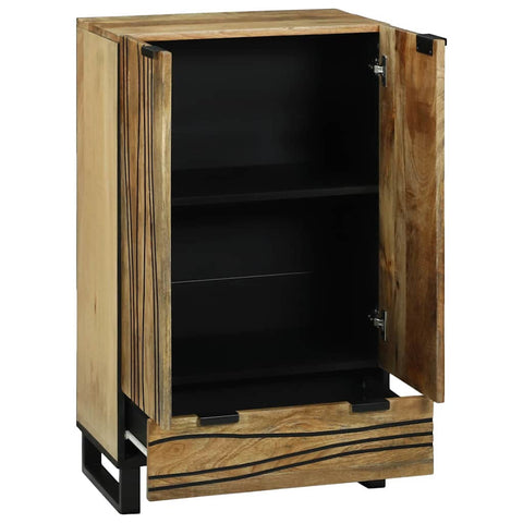 vidaXL Highboard 60x33.5x100 cm Solid Wood Mango