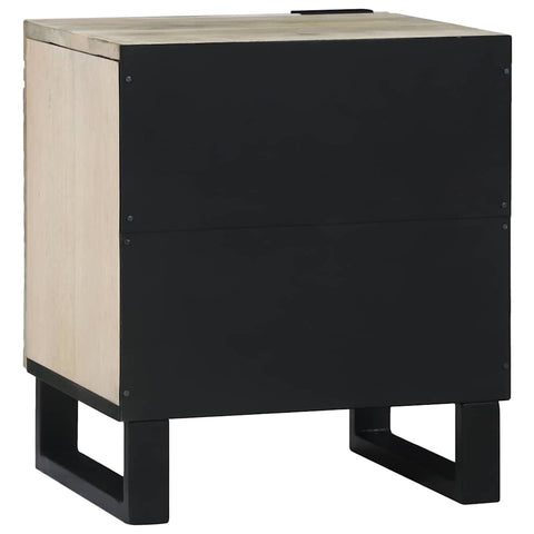 vidaXL Bedside Tables Natural 40 x 33 x 46 cm Solid mango wood